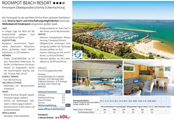 Alltours ROOMPOT BEACH RESORT Angebot