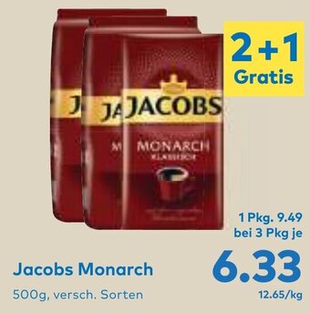 T&G Jacobs Monarch 500g, versch. Sorten Angebot