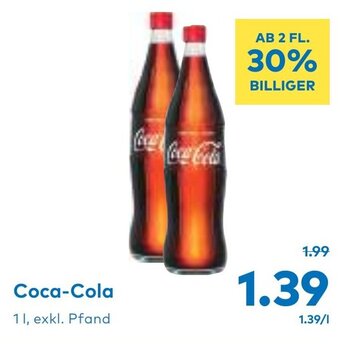 T&G Coca-Cola 1L Angebot