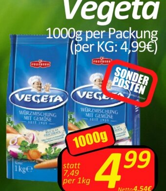 Wurstico Vegeta 1000g per Packung Angebot