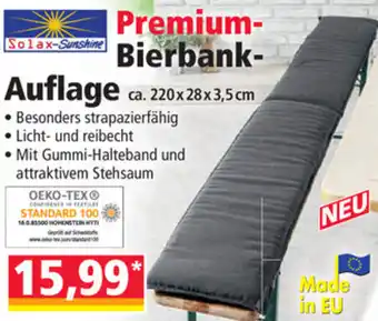 Norma Solax-Sunshine Bierbank-Auflage 220x28x3,5 cm Angebot