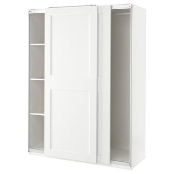 IKEA Pax / grimo kleiderschrank, weiß/weiß, 150x66x201 cm Angebot