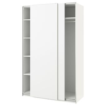 IKEA Pax / hasvik kleiderschrank, weiß/weiß, 150x66x236 cm Angebot