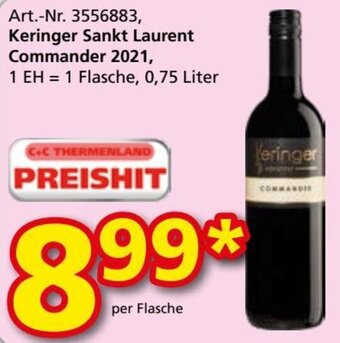 Lagerhaus Graz Land Keringer Sankt Laurent Commander 2021, 0,75 Liter Angebot