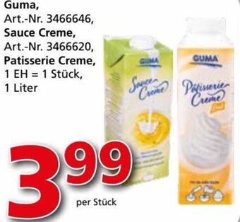 Lagerhaus Graz Land Guma, Art.-Nr. 3466646, Sauce Creme, Art.-Nr. 3466620, Patisserie Creme, 1 EH = 1 Stück, 1 Liter Angebot