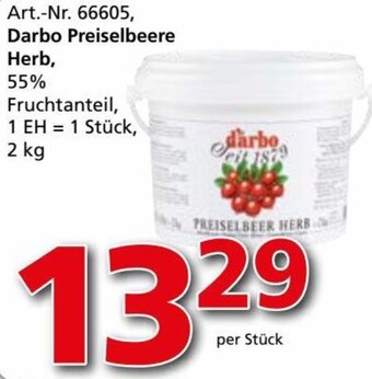 Darbo Preiselbeere Herb, per Stück