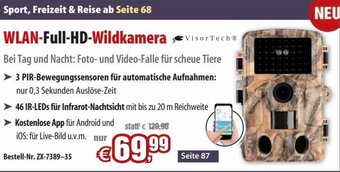 Pearl WLAN-Full-HD-Wildkamera Visor Tech Angebot