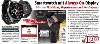 Pearl Smartwatch mit Always-On-Display Angebot