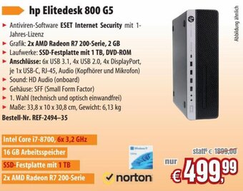Pearl hp Elitedesk 800 G5 Angebot