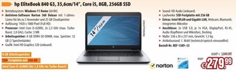 Pearl hp EliteBook 840 G3, 35,6cm/14″, Core i5, 8GB, 256GB SSD Angebot