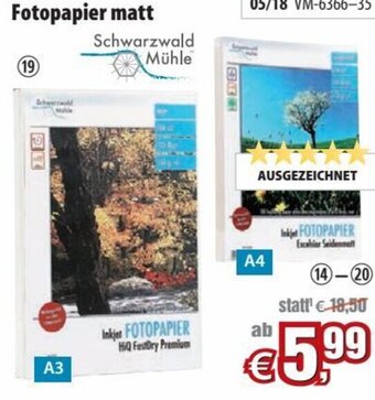 Pearl Fotopapier matt Angebot