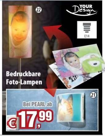 Pearl Bedruckbare Foto-Lampen Angebot