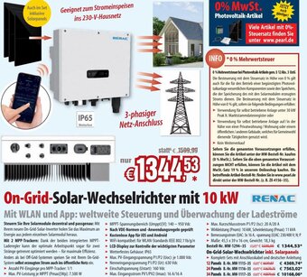 Pearl On-Grid-Solar-Wechselrichter mit 10 kW Angebot