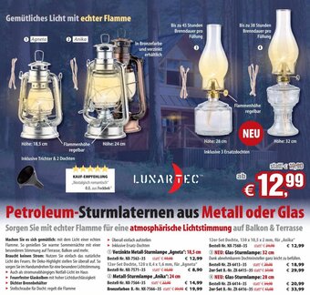 Pearl Petroleum-Sturmlaternen aus Metall oder Glas Angebot