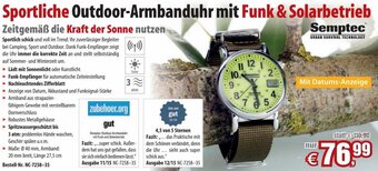 Pearl Sportliche Outdoor-Armbanduhr mit Funk & Solarbetrieb Angebot