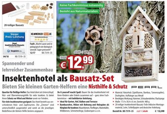 Pearl Insektenhotel als Bausatz-Set Angebot