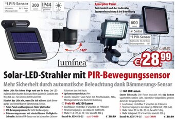 Pearl Solar-LED-Strahler mit PIR-Bewegungssensor Angebot