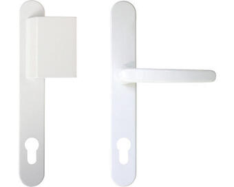 Hornbach Türbeschlag columbia drücker/stossgriff 92mm weiß Angebot
