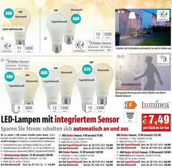 Pearl LED-Lampen mit integriertem Sensor Angebot