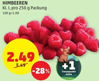 PENNY HIMBEEREN Kl. I, pro 250 g Packung Angebot