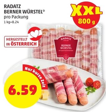 PENNY RADATZ BERNER WÜRSTEL pro Packung Angebot