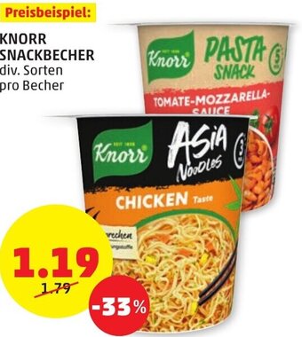 PENNY KNORR SNACKBECHER div. Sorten pro Becher Angebot
