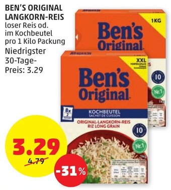 PENNY BEN'S ORIGINAL LANGKORN-REIS Angebot