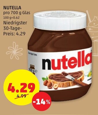PENNY NUTELLA pro 700 g Glas Angebot