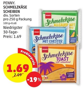 PENNY PENNY. SCHMELZKÄSE SCHEIBEN Angebot