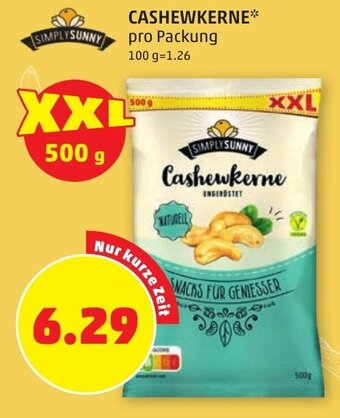 PENNY CASHEWKERNE pro Packung Angebot