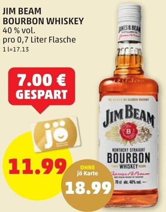 PENNY JIM BEAM BOURBON WHISKEY Angebot