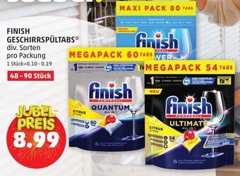 PENNY FINISH GESCHIRRSPÜLTABS div. Sorten pro Packung Angebot