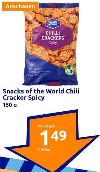 Action Snacks of the World Chili Cracker Spicy 150 g Angebot