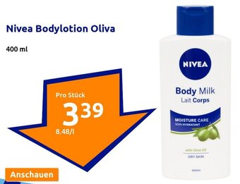 Action Nivea Bodylotion Oliva 400 ml Angebot