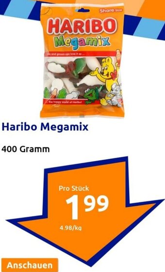 Action HARIBO Megamix 400 Gramm Angebot