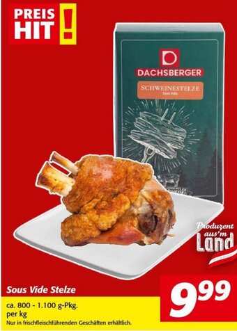 Nah&Frisch Sous Vide Stelze per kg Angebot