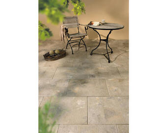 Hornbach Beton terrassenplatte istone basic muschelkalk 40x40x4cm Angebot