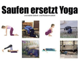 Hornbach Postkarte saufen ersetzt yoga 14,8x10,5 cm Angebot