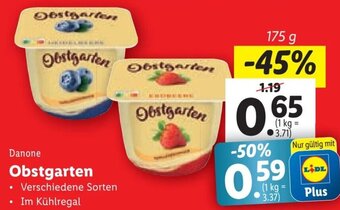Lidl Danone Obstgarten 175 g Angebot