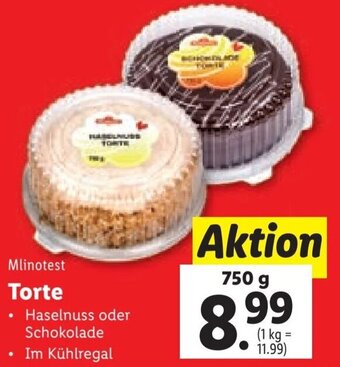 Lidl Mlinotest Torte 750 g Angebot