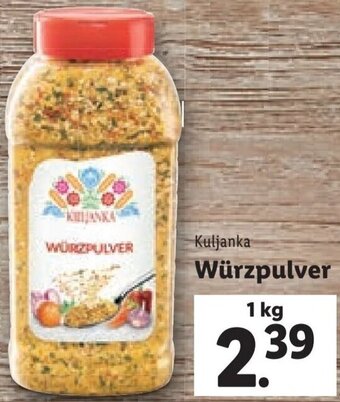 Lidl Kuljanka Würzpulver 1 kg Angebot