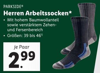 Lidl PARKSIDE Herren Arbeitssocken Angebot