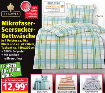 Norma Mikrofaser Seersucker Bettwäsche Angebot