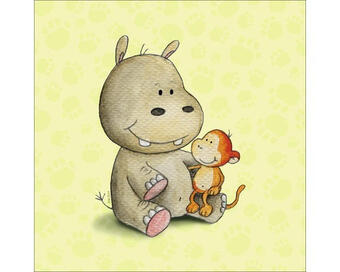 Hornbach Glasbild little friends iv 30x30 cm Angebot