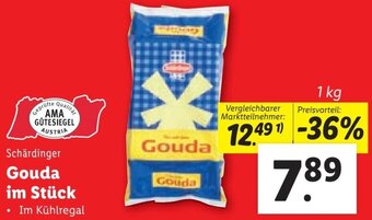 Lidl Schärdinger Gouda im Stück 1 kq Angebot