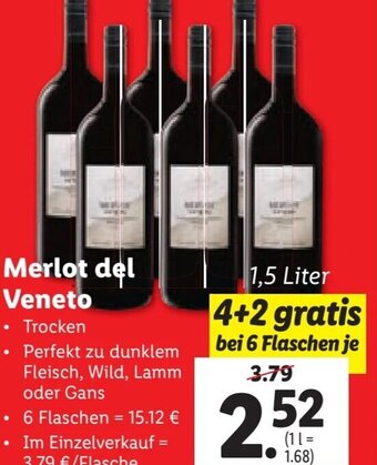 Lidl Merlot del Veneto 1,5 Liter Angebot