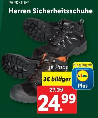 Lidl PARKSIDE Herren Sicherheitsschuhe Angebot