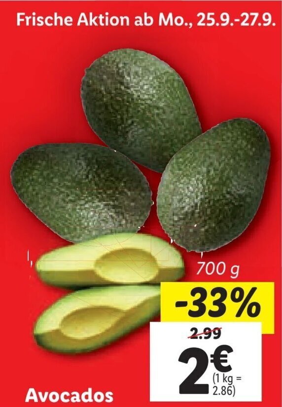 Avocados 700 g Angebot bei Lidl
