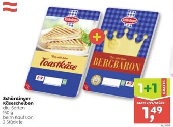 ADEG Schärdinger Käsescheiben diu. Sorten 150 g Angebot