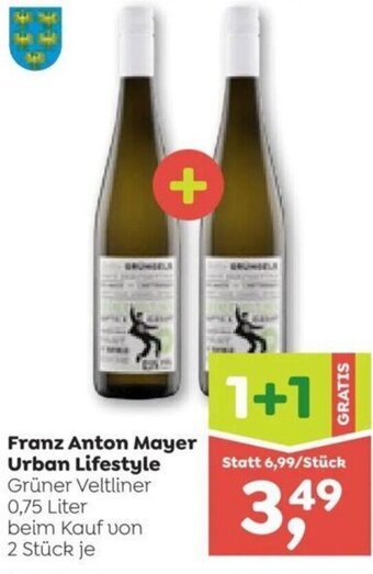ADEG Franz Anton Mayer Urban Lifestyle Grüner Veltliner 0,75 Liter Angebot